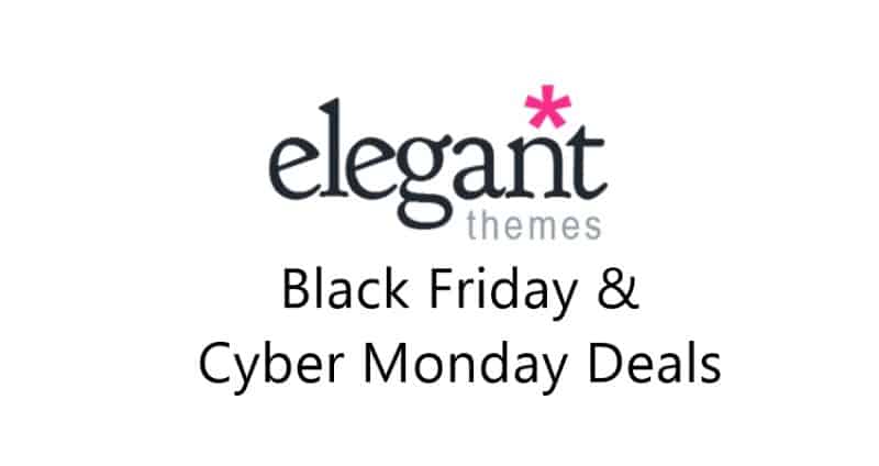 Elegant Themes Black Friday Sale